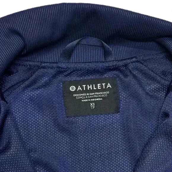 {Athleta} "Brooklyn Bomber Jacket II in Captivate Chrome"  Full Zipper Coat - Picture 4 of 6